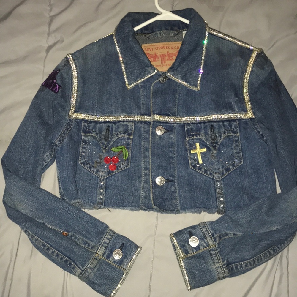 Custom Made Levi Strauss Cropped Jean Jacket
